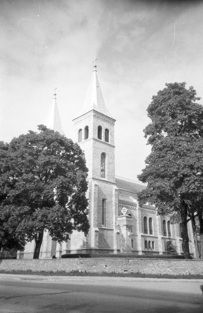 Rapla church and the memorial of the fallen in the War of Independence in the church