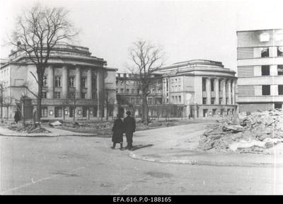 Ruined Estonia Theatre.  similar photo