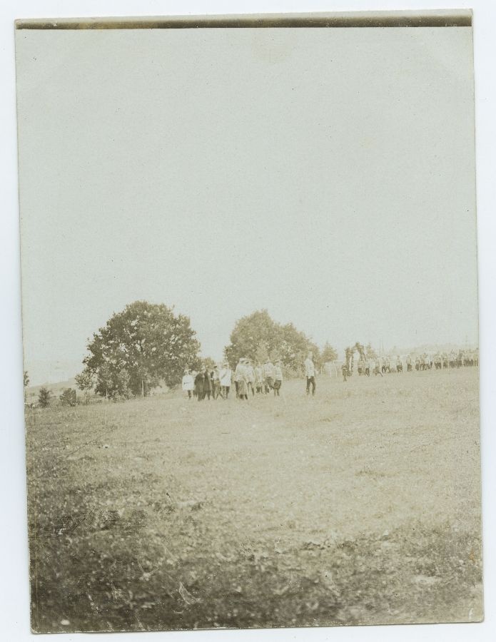 Grupp tsaariarmee sõdureid ja ohvitsere.