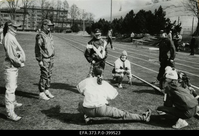 Lightweights at the stadium of Estonian Sports Gymnasium.