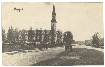 Räpina kirik ja maantee  duplicate photo