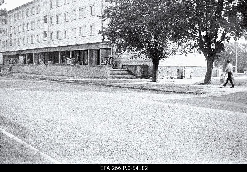 A new building built on Tallinn Street in Kingissepa (built in place of the former Baron von Sass house).