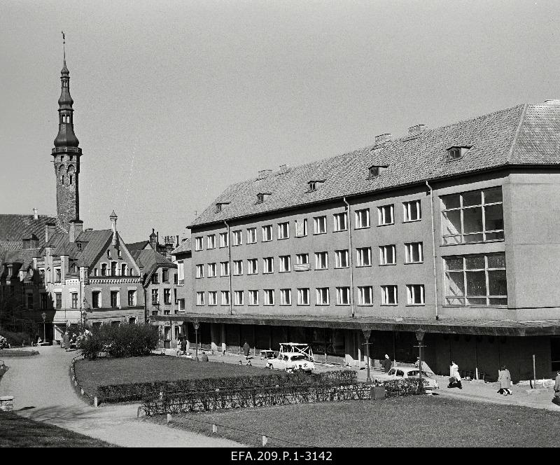 View of the House of Writers on Harju Street.