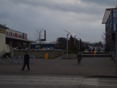 The new promenade of the city of Rakvere in the marketplace of Lääne-Viru county of Rakvere city rephoto
