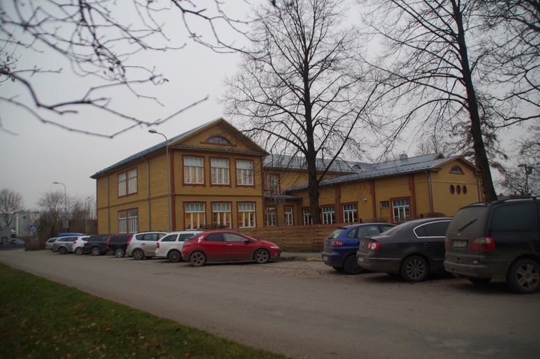 Schoolhouse Lääne-Viru county Rakvere city Industriality 12 rephoto