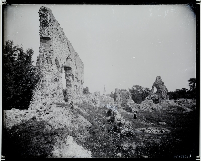 View of castle roofs