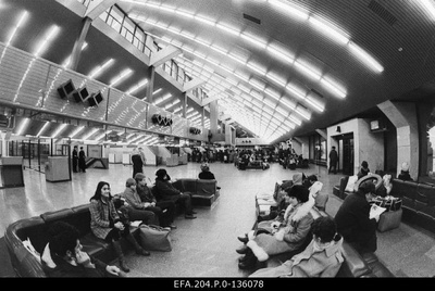 Waiting room for Tallinn Airport.  duplicate photo