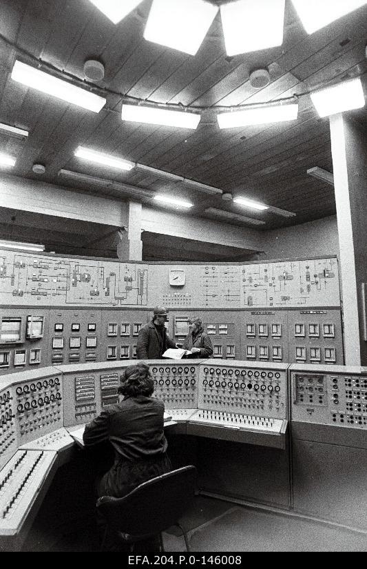 V.I. Lenini nim. Kohtla-Järve Põlevkivi Chemistry Ammonia Chemistry No. 2 control panels.