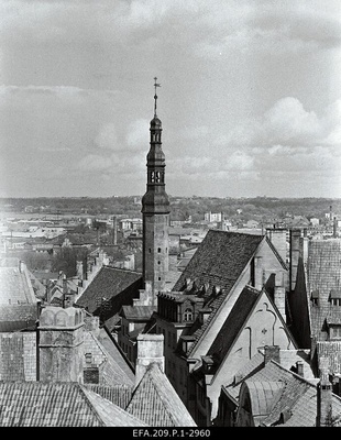 View of the Old Town and the Holy Spirit Church from Toompea.  duplicate photo