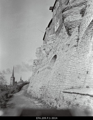 View of the Toompea Wall from the stories.  similar photo