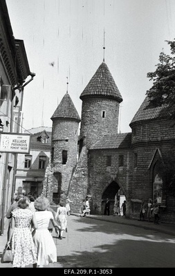 View from Valli Street to Viru Gate.  similar photo