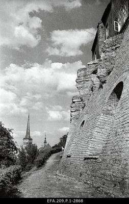 Toompea castle wall from the northeast.  similar photo