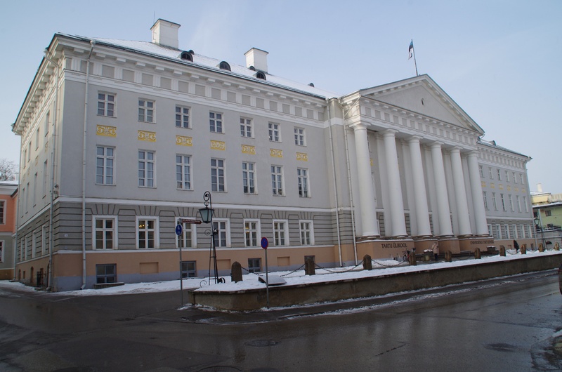 Main building of the University of Tartu. rephoto