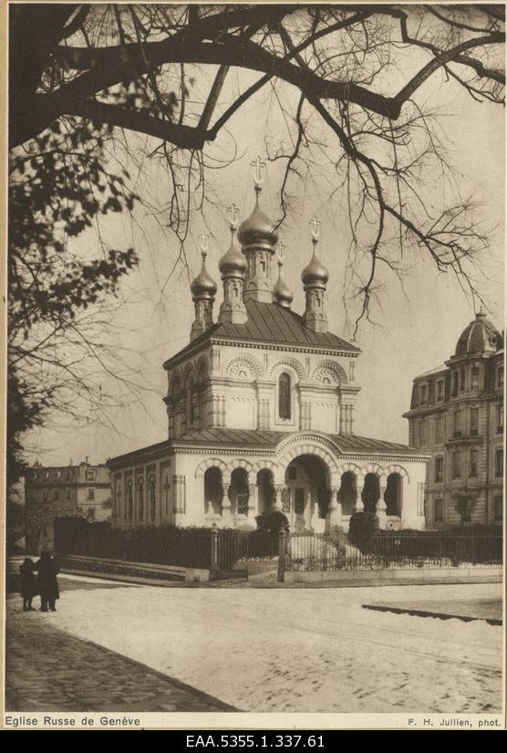 View of the Russian Orthodox Church in Geneva