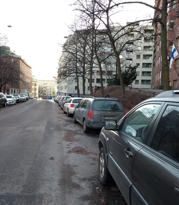 E J Wehmasen painting Töölänkatu Helsinki 1943 rephoto