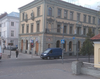 View of the building of the Tartu Pank from the Vabaduse puiestee rephoto