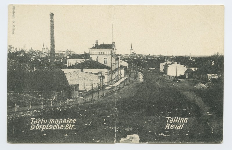 Tallinn. Vaade Tartu mnt-le Lasnamäe poolt.