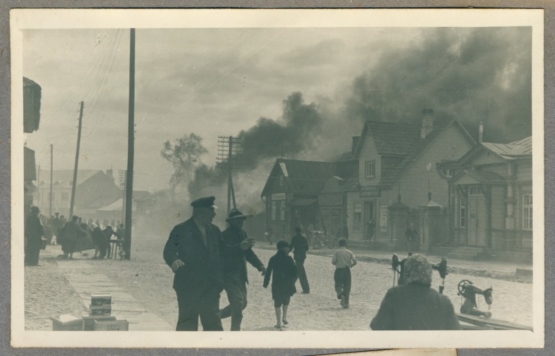 Pärnu - tulekahju Jänesselja tänaval (Tallinna mnt.), 1924.a.