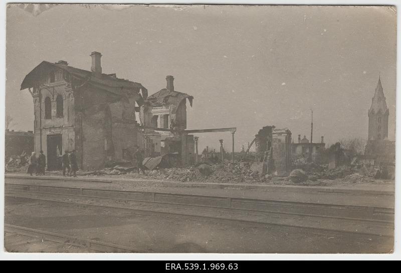 View [April 25, 1919] burned to the vacancy in Narva