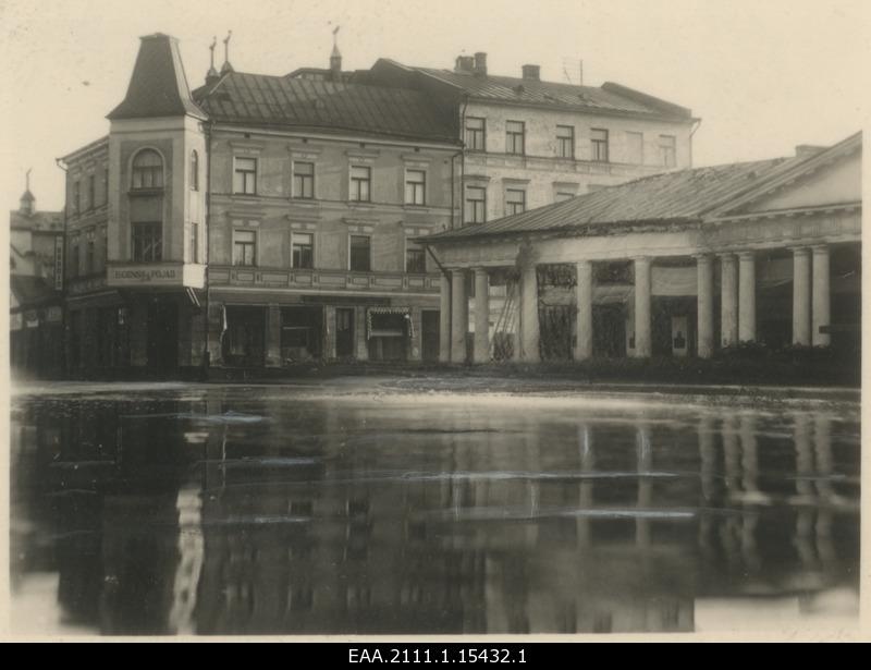 Tartu Kaubahoovi ümbrus uputuse ajal