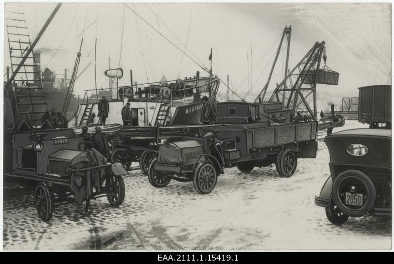 Trucks in the port of Tallinn