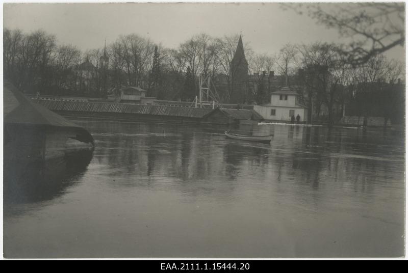 View of Tartu swimming pool on April 23, 1924