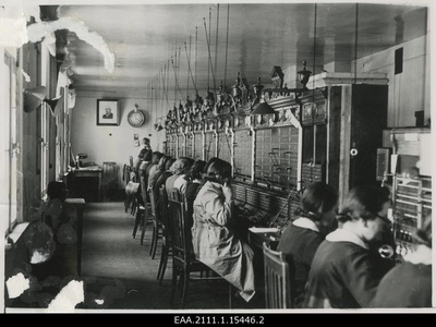 Tartu Telephone Centre staff providing connections  similar photo