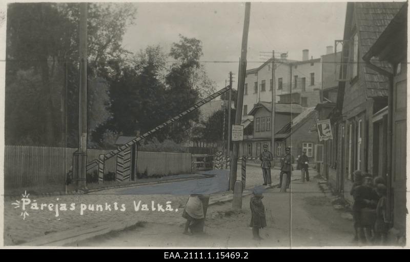 Estonian-Latvian border point in Valga, Suure-Sepa Street