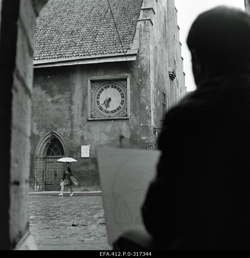 The Holy Spirit Church's clock.