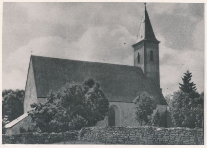 Photo. Kirbla Church. Läänemaa. 1967. Ü. p. m. Arro.