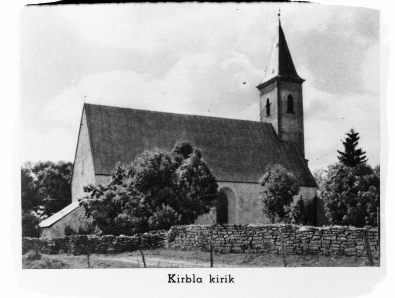 Negative. Kirbla Church. Läänemaa. 1967. 
Copy: m. Arro.