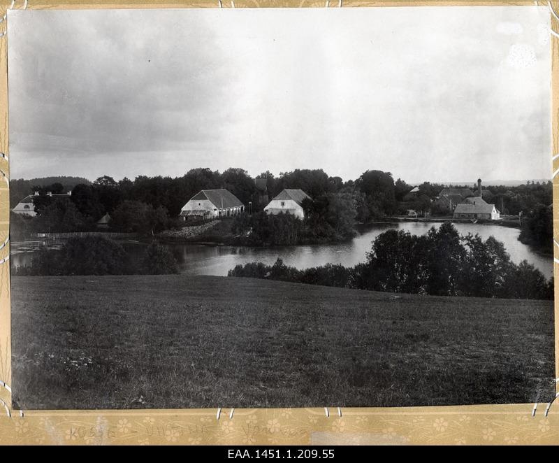 View of the Viitina Manor and Water Watercourse from the opposite shore of Lake Viitina