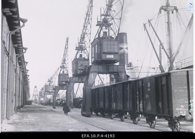 View of the port of Tallinn.  similar photo