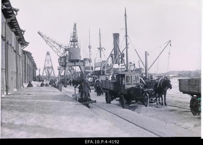 View of the port of Tallinn.  similar photo