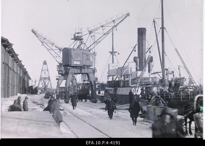 View of the port of Tallinn.  similar photo