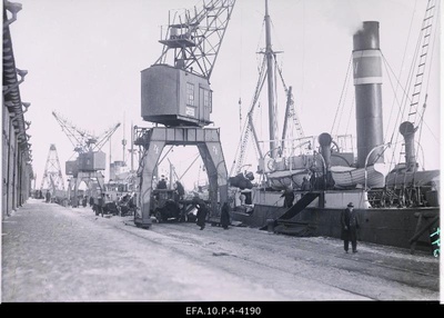 View of the port of Tallinn.  similar photo