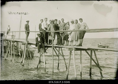 Members of the Järvamaa Exhibition Company on exit in Võsul.  similar photo