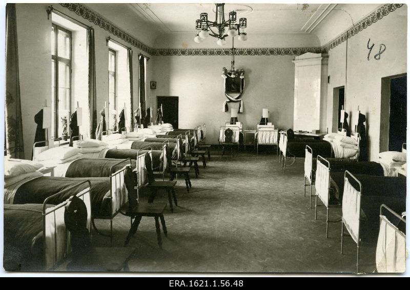 Room of the Red Cross Hospital in the rooms of the Estonian Students Society in Tartu