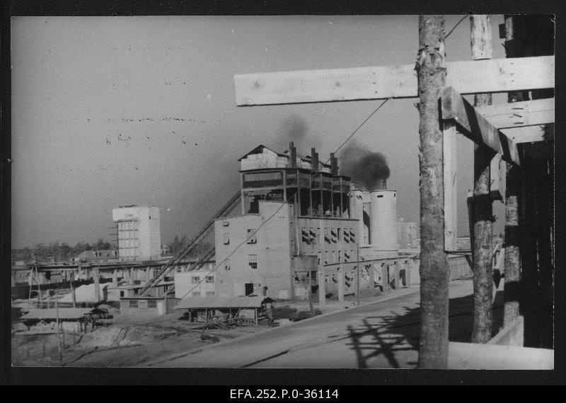 View of the construction materials factory in Männiku territory.