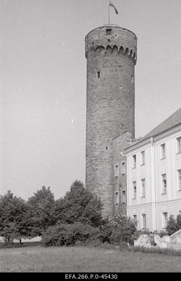 View Toompea Castle on the south side of the so-called castle. The Governor's Garden, where 18 sailors were executed on the revolutionary crossroads Pamjat Azova in 1906 on the 2nd explorer.  similar photo