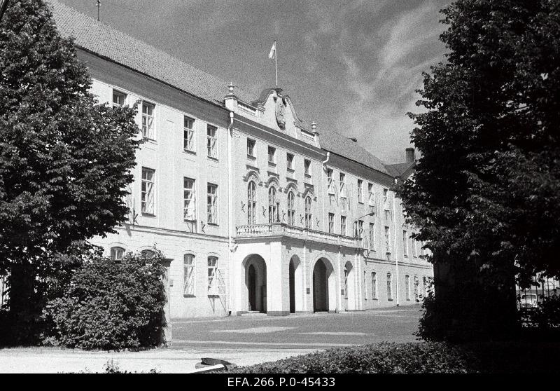 Toompea Castle (made in 1773, architect Johan Schultz). Building of the Council of Ministers of the Estonian Soviet Union.