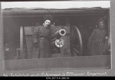 War of Liberty. Lieutenant Reinhold Sabolotny (Sabalotnõi) after Kirep’s battle.  duplicate photo