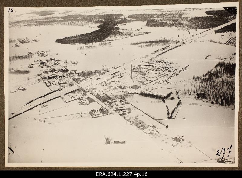 View from air to snow settlement; photo 1. Number of photo positives in the air force auction