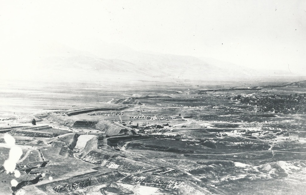 Foto. Aerofoto Erzerumi kindlusest, kus 1916.a. toimus lahing Venemaa ja Türgi vahel.