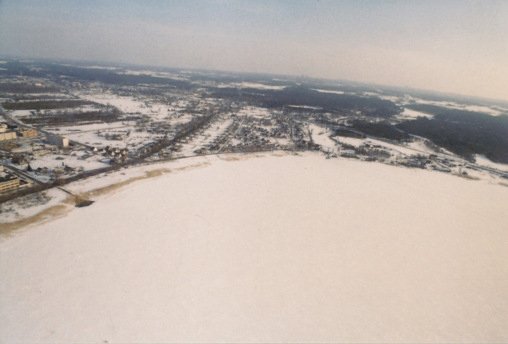 Foto ja diapositiiv. Aerofoto Võru linnast. 1987.
