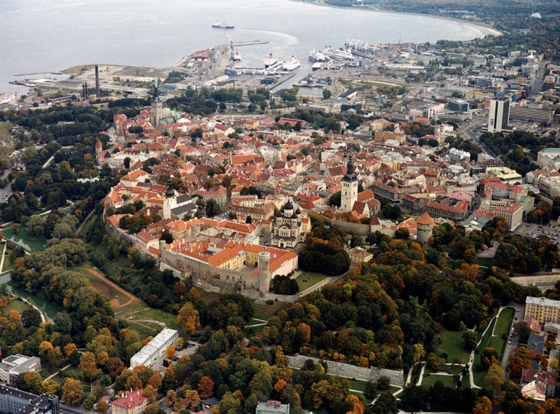 Aerofoto: Tallinna vanalinn, esiplaanil Toompea