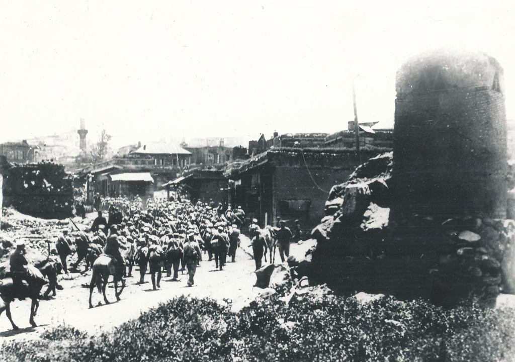 Foto. Aerofoto Erzerumi kindlusest, kus 1916.a. toimus lahing Venemaa ja Türgi vahel.