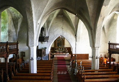 Haljala kiriku sisevaade rephoto