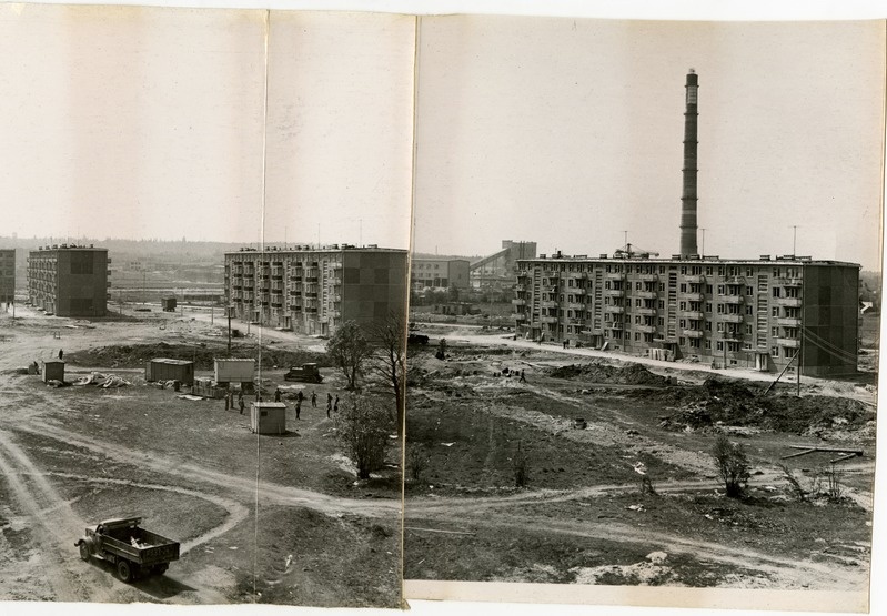 Mustamäe elamurajoon: panoraamvaade ehitustandrile Akadeemia tee, Vilde tee ja Ehitajate tee vahelisel alal