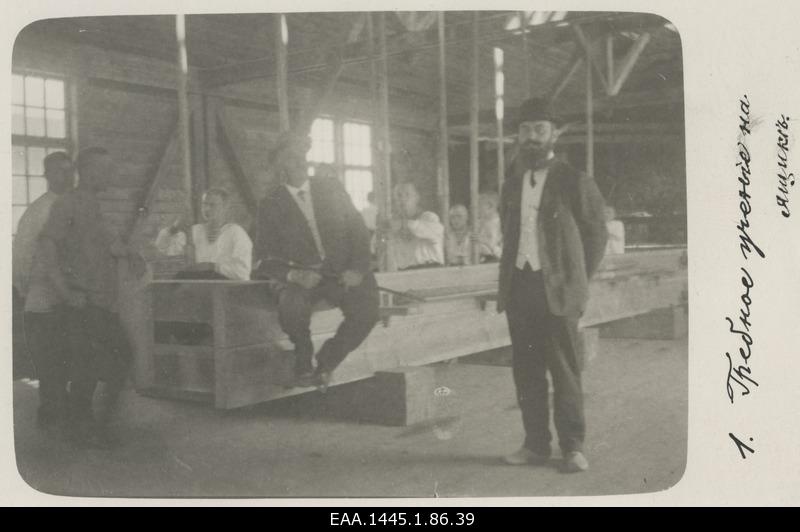 Students do rotation exercises